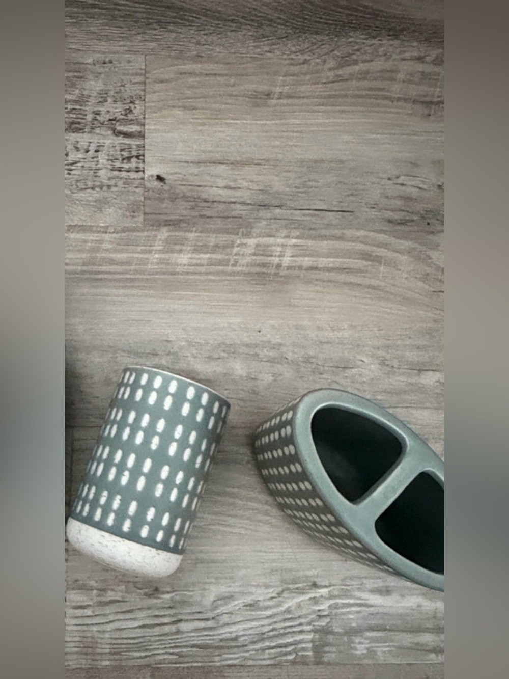 UGG Keira Sidewalk Ceramic Bath Accessory 2 Piece Set